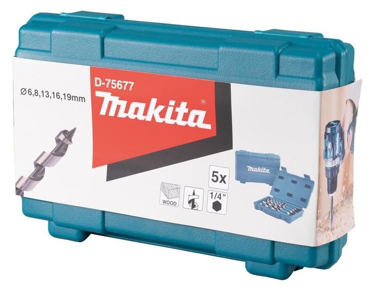 Imagem de Makita D-75677 Conjunto De Brocas Para Madeira, 5 Peças