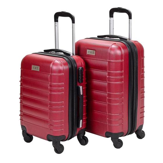 Mala De Bordo 55x35x25 Kit Com 2 malas de Bordo - P E Pp Fibra 360 ...