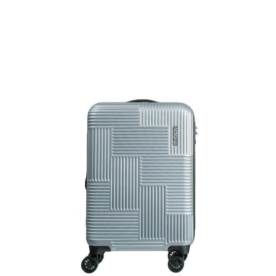 Imagem de Mala de Bordo Abs Expansível para Viagem American Tourister By Samsonite Cuiabá Cadeado Tsa Prata