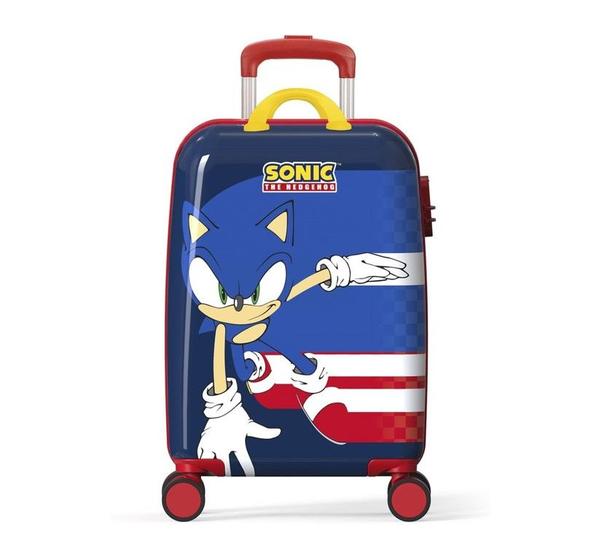 Imagem de Mala de Viagem Bordo Infantil Sonic Azul Luxcel