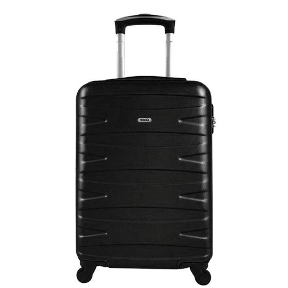 Mala de Viagem de Bordo Carry On Preta Fibra ABS 18" Moob Menor preço em Mala de Viagem de Bordo Carry On Preta Fibra ABS 18" Moob