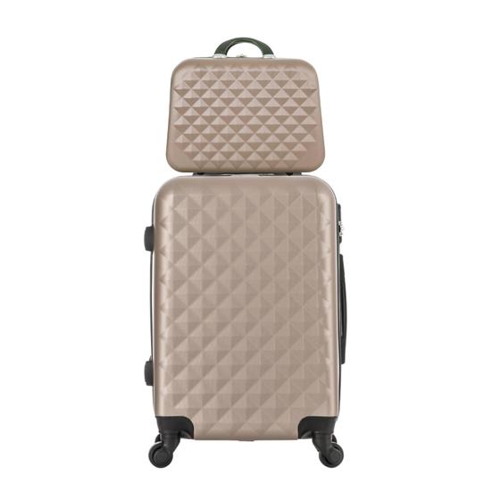 Mala De Viagem De Bordo Pequena 10kg E Frasqueira De Mão 2pç Menor preço em Mala De Viagem De Bordo Pequena 10kg E Frasqueira De Mão 2pç