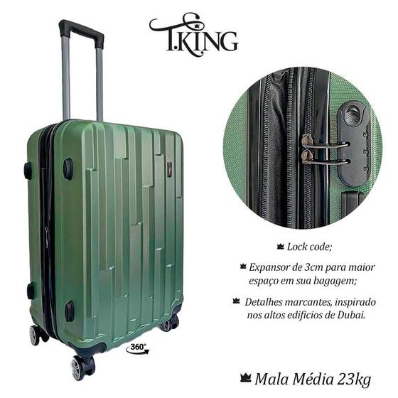 Mala de Viagem EXPANSIVA Média ABS 23kg Rodas 360 Cadeado Dubai Menor preço em Mala de Viagem EXPANSIVA Média ABS 23kg Rodas 360 Cadeado Dubai