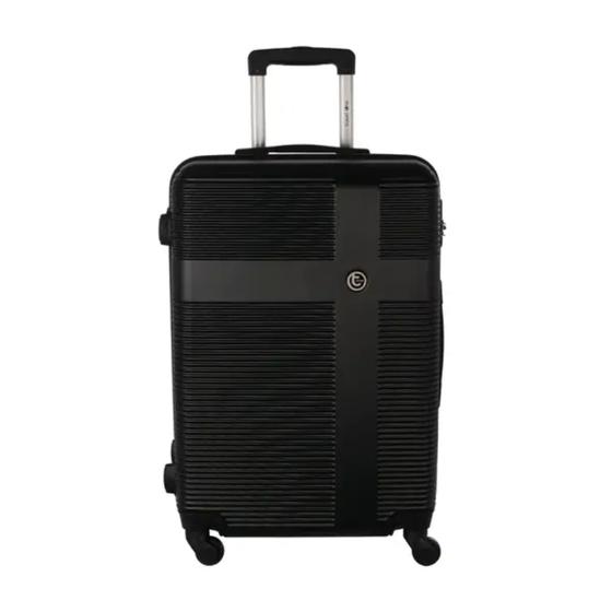 Mala de Viagem Grande ABS Rodas 360º Cadeado de Código Travel One Milão - PRETO Menor preço em Mala de Viagem Grande ABS Rodas 360º Cadeado de Código Travel One Milão - PRETO