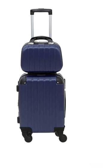 Mala De Viagem Media 23Kg + Frasqueira Com Abs Rodinhas 360 Menor preço em Mala De Viagem Media 23Kg + Frasqueira Com Abs Rodinhas 360
