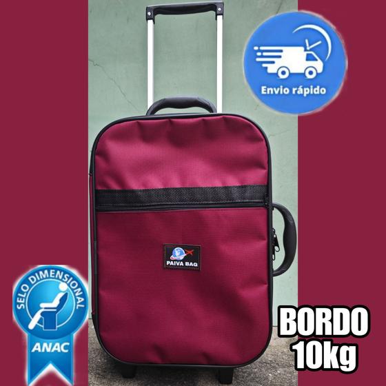 Imagem de MALA DE VIAGEM PEQUENA 10KG DE BORDO ANAC (1 Peça) PAIVA BAG, AZUL