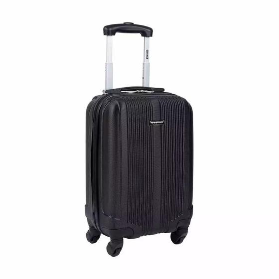 Mala de Viagem Sestini Pequena Preta em ABS com 4 rodas 360º Menor preço em Mala de Viagem Sestini Pequena Preta em ABS com 4 rodas 360º