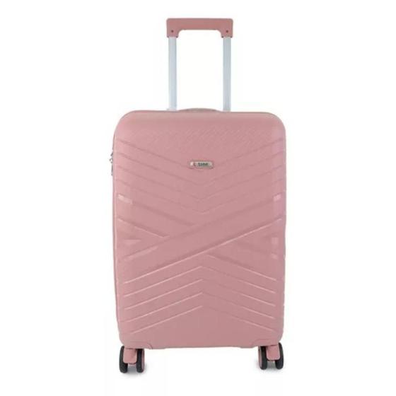 Imagem de Mala de Viagem Tonin Cristal ABS Rodas 360 media Rose