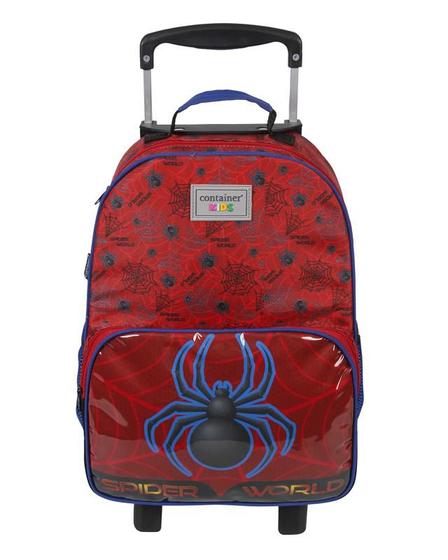 Imagem de Mala escolar Infantil Menino G c/rodinhas - Spider world