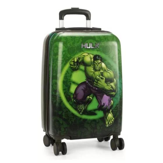 Imagem de Mala Grande Com Rodinha Viagem Bordo Infantil Hulk