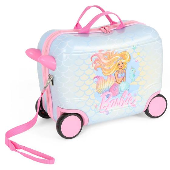 Imagem de Mala Infantil de Viagem Barbie Com Rodinhas Meninas - Luxcel