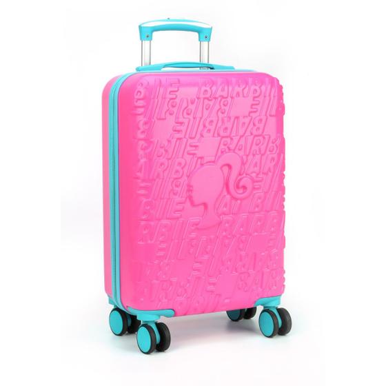 Imagem de Mala Infantil Pequena Barbie C/ Segredo TSA Rodas 360º ABS