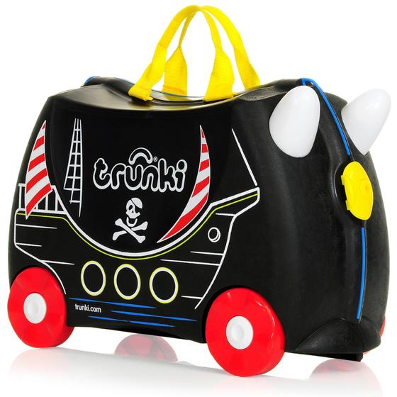 Imagem de Mala infantil Trunki Ride-On Pedro Pirate Ship preta 18L