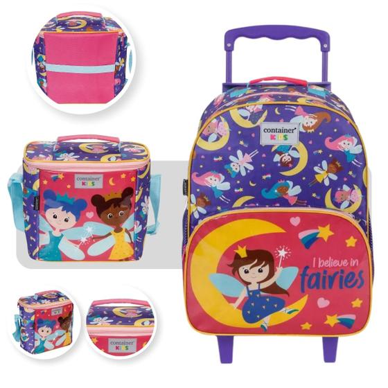 Imagem de Mala Mochila com Rodinhas e Estojo Infantil 