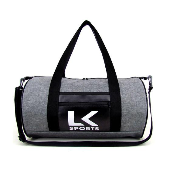 Imagem de Mala Treino Bolsa Academia Fitness Futebol Look Jeans Cinza