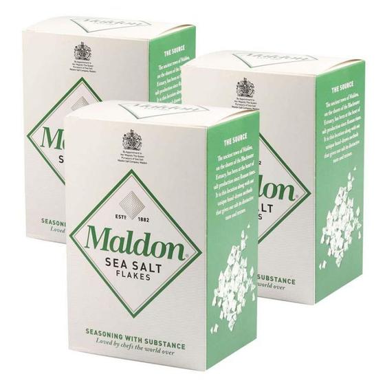 Imagem de Maldon - Kit 3X Sal Marinho em Flocos 250 g