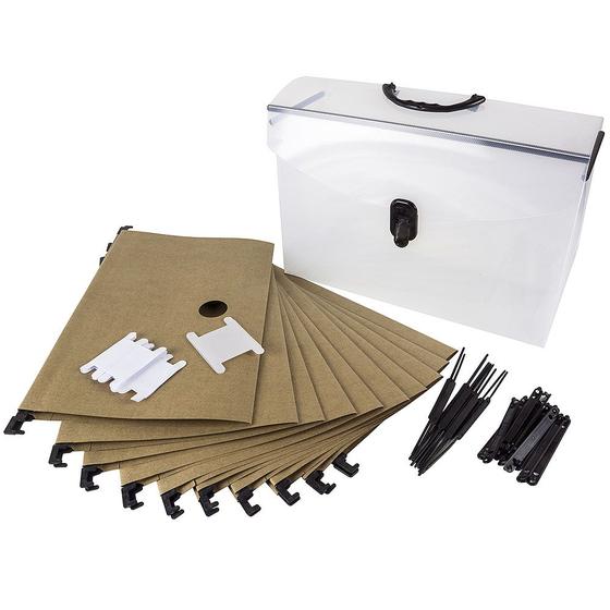Maleta 10 Pasta Suspensa Kraft Arquivo Dello Cristal Menor preço em Maleta 10 Pasta Suspensa Kraft Arquivo Dello Cristal