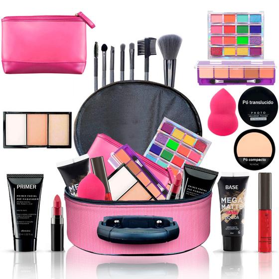Imagem de Maleta Completa com Maquiagens kit  + muitos itens  IG54