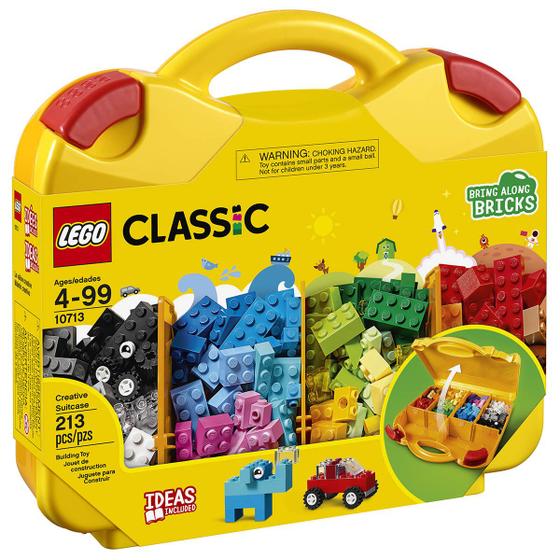 Imagem de Maleta Criativa Caixa Blocos De Montar Lego Classic 213 Peças