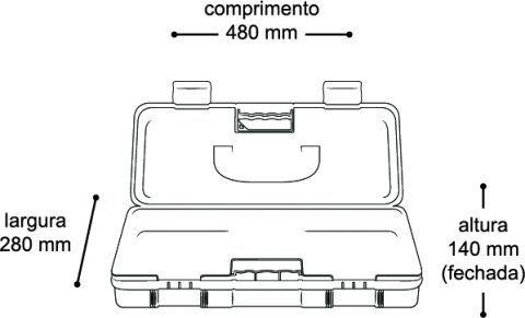 Imagem de Maleta de Ferramentas Master Box Painel Frontal Transparente