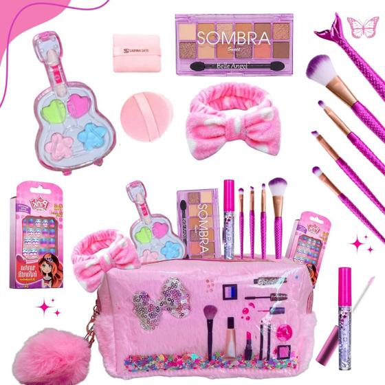 Maleta De Maquiagem Completa Infantil Princesinha Criança Menor preço em Maleta De Maquiagem Completa Infantil Princesinha Criança