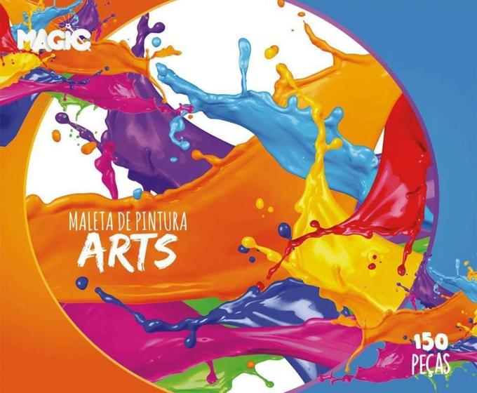 Imagem de Maleta de Pintura Arts 150 Peças - Conjunto Para Uso Escolar