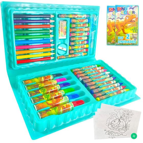 Imagem de Maleta de Pintura Infantil Estojo 48 Peças - Kit 2 Maletas Marca/Manufacturer