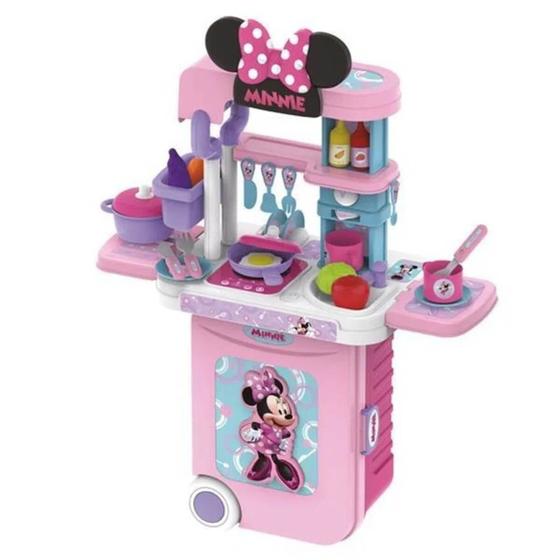 Imagem de Maleta de Viagem Minnie Cozinha Play Set 3 em 1 Multikids - BR1298