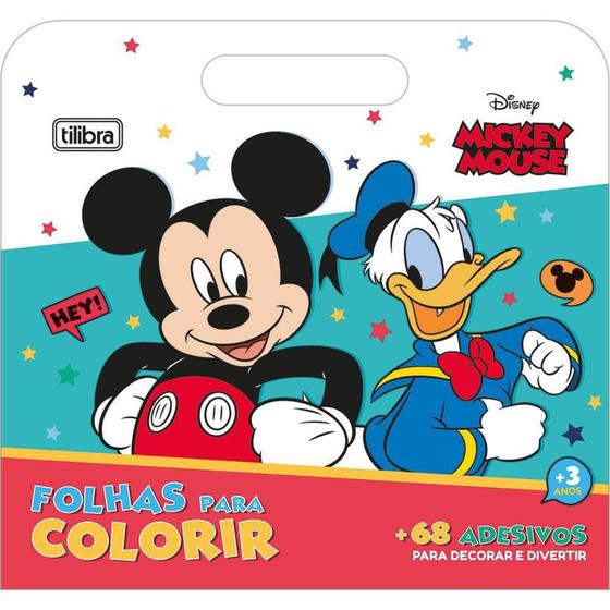 Imagem de Maleta Folhas Para Colorir 8 Folhas Mickey 304603 Tilibra - LC