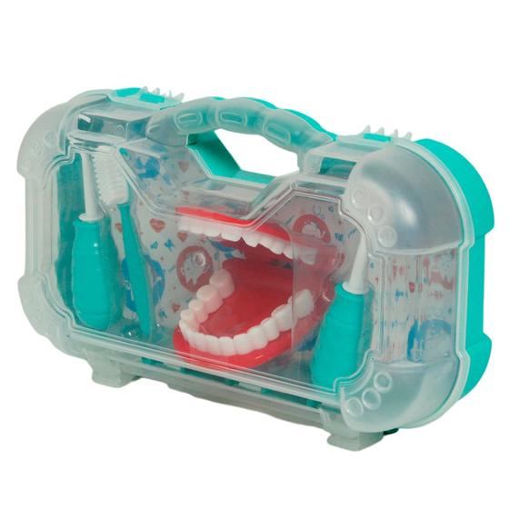 Imagem de Maleta Infantil Kit Dentista 5 Peças Pakitoys 1270 Cor Verde
