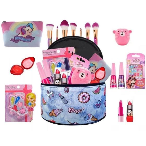 Imagem de Maleta Kit De Maquiagem Completo Infantil Bz106