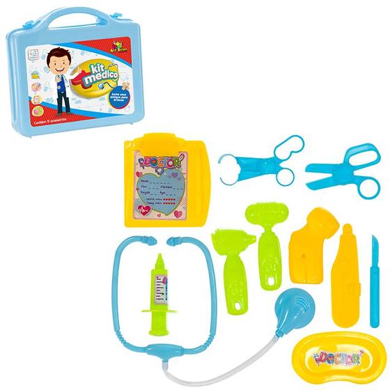 Imagem de Maleta Kit Medico Azul 11pcs - Art Brink