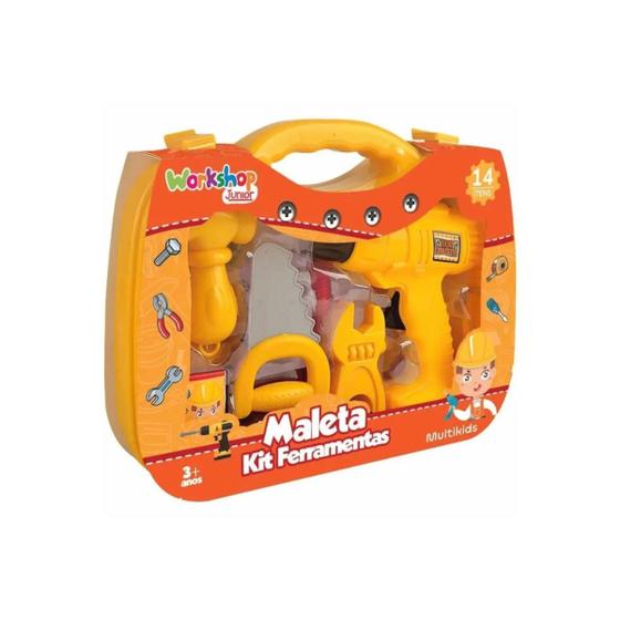 Imagem de Maleta Kit Veterinário Workshop Jr Amarelo Multikids