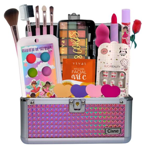 Maleta maquiagem kit completo infantil lindo demais Menor preço em Maleta maquiagem kit completo infantil lindo demais