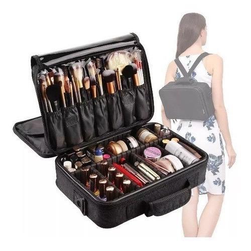 Imagem de Maleta Maquiagem Mochila Profissional Organizador Makeup