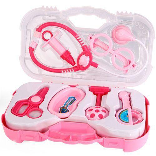 Imagem de Maleta Mini Doutora Kit Médico Infantil 7 Peças Rosa