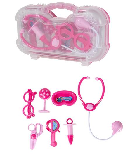 Imagem de Maleta Mini Doutora Rosa Brincando de Médico 7pçs Paki Toys