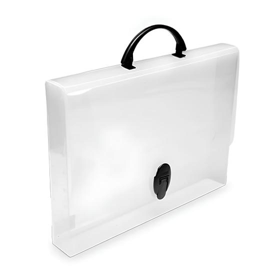 Imagem de Maleta New Line 45mm Transparente para Organização e Armazenamento de Documentos
