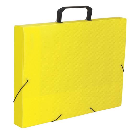 Imagem de Maleta oficio com alça e elastico amarela dac