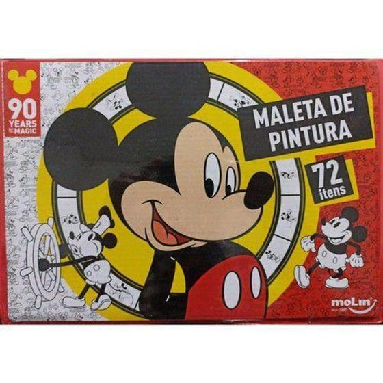 Imagem de Maleta Para Desenho Mickey Com 72 Peças - Molin