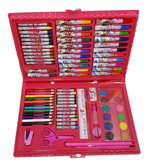Maleta Pintura Escolar Minnie Disney Estojo 85 Itens - Minie Menor preço em Maleta Pintura Escolar Minnie Disney Estojo 85 Itens - Minie