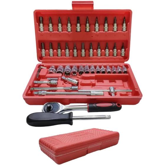Imagem de Maleta resistente com 46 ferramentas e envio eficiente.