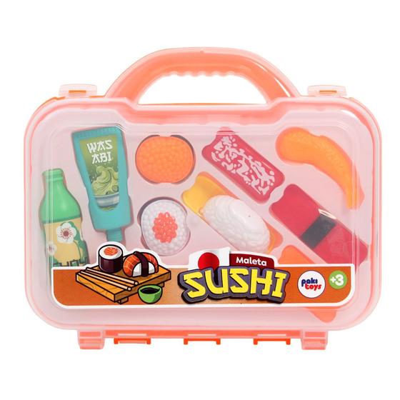 Imagem de Maleta Sushi Comidinha De Brinquedo Divertida 1555 Pakitoys