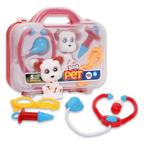 Imagem de Maletinha Infantil Kit Veterinário Completa Interativa