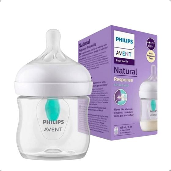 Imagem de Mamadeira 125ml pétala 3.0  AIR FREE Philips Avent com bico n2 SCY670/01