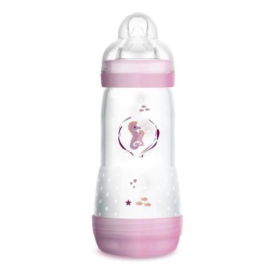 Imagem de Mamadeira 320ml Easy Start Bico 4m+ Rosa - MAM