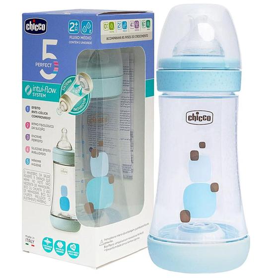 Imagem de Mamadeira Anticólica Chicco Perfect5 240Ml ul Fluxo Médio