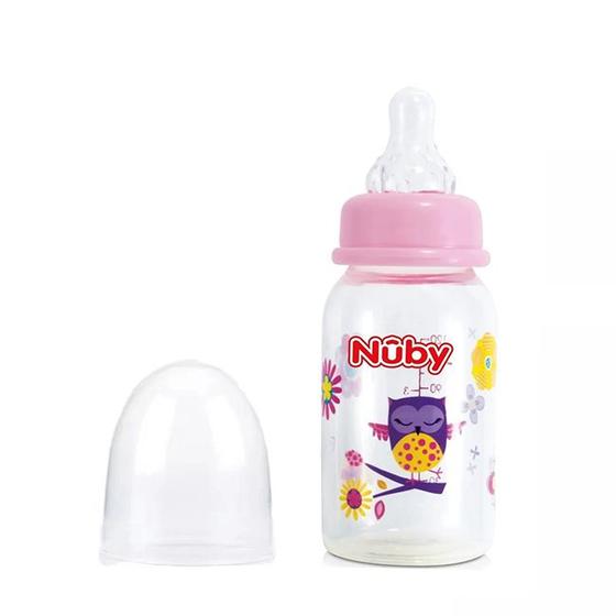 Imagem de Mamadeira Anticólica Menina 3m+ 120ml - Nuby