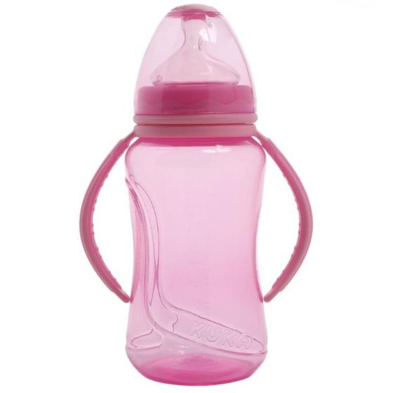 Imagem de Mamadeira Aquarela Big 330 ml Rosa - Kuka