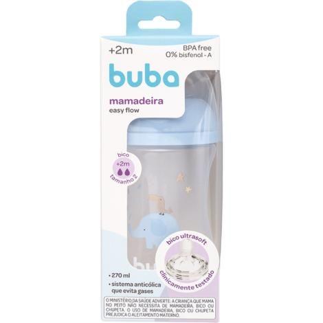 Imagem de Mamadeira buba  easy flow elefante azul 270ml